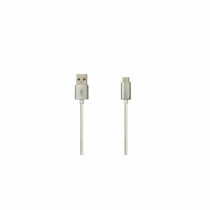 USB A to USB C Cable DCU Silver (1 m)