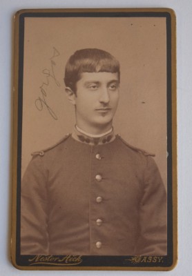 CDV Atelier Romania Nestor Heck Jassy Iassy Iasi barbat in uniforma - militar foto