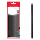 Set Creioane Faber Castell B, Lemn Negru, 10 Bucăți