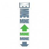 Cumpara ieftin Banda adeziva - Knock Knock Mine Sticky Roll Sign | Knock Knock