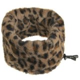 Fular Circular Fleece Leopard pentru Femei cu Ajustare, CMCLASS