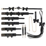 Set Bondage Bow Design 6pcs Negru