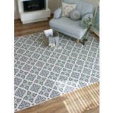 Covor Premium Belgian Model Sparta 19246-969, Marime 80 x 150 cm, Gri, Antialergic, Polipropilena, Living, Dormitor, Sufragerie, Birou