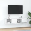 VidaXL Dulapuri TV 2 buc Alb 60x31x25,5 cm Lemn prelucrat 861437