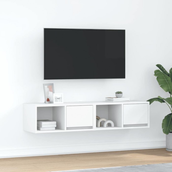 vidaXL Dulapuri TV 2 buc Alb 60x31x25,5 cm Lemn prelucrat 861437