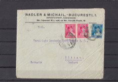 Plic Reclama Bucuresti Germania 1930 - Nadler &amp;amp; Michail - Bucuresti Lipscani foto