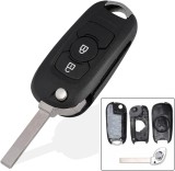 Carcasa Cheie Auto Techstar tip Flip cu 2 Butoane , Lama HU100 pentru Opel Astra K 2015-2019
