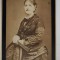 DOAMNA CU EVANTAI , FOTOGRAFIE C.D.V. , SFARSITUL SEC.XIX