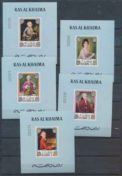 RAS AL KHAIMA, MOZART - COLIȚE MNH