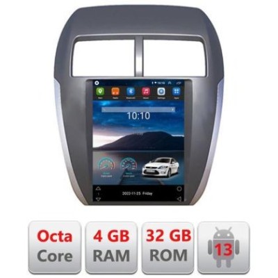 Navigatie dedicata Tip Tesla Mitsubishi ASX Radio gps internet 8Core 4G carplay android auto 4+32 GB Kit-tesla-026+EDT-E420 CarStore Technology foto