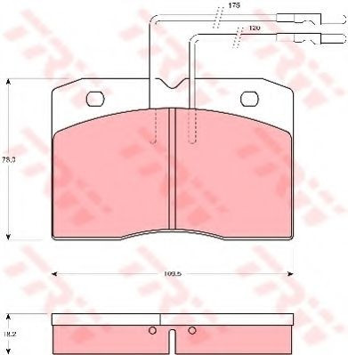 Set placute frana,frana disc RENAULT MASTER I platou / sasiu (P) (1980 - 1998) TRW GDB343 foto