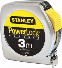 STANLEY Ruleta PowerLock cu carcasa ABS 3m x 19 mm foto