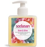 Sapun lichid gel de dus bio trandafir masline 300ml SODASAN
