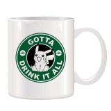 Cana alba personalizata Pokemon and Starbucks, INOVATIX&reg;. 330ml