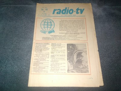REVISTA TELE RADIO 22 28 NOIEMBRIE 1981 foto