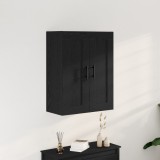 vidaXL Dulap de perete, stejar negru, 69,5x34x90 cm, lemn prelucrat