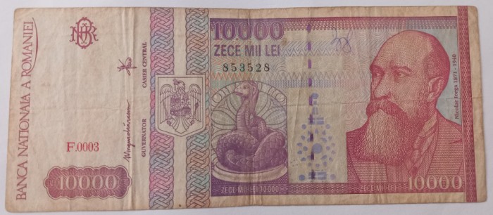 10000 Lei Februarie 1994 , Nicolae Iorga
