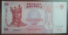 B11 20 - Bancnota foarte veche - Moldova - 50 leI - 2015
