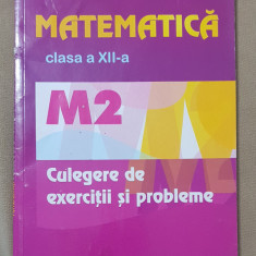 Matematică clasa a XII-a M2. Culegere de exerciții și probleme - Marius Burtea