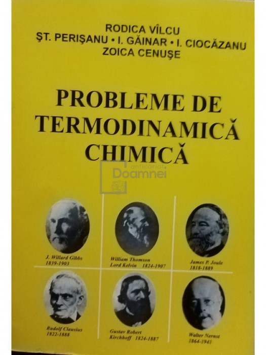 Rodica Vilcu - Probleme de termodinamica chimica (editia 1998)