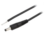 Cablu Alimentare DC 4.0/1.7 Negru 0.5m