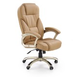 Scaun directorial MH Dante, Cadru Polipropilena, Piele ecologica, Inaltime ajustabila, Mecanism balansare, 136 kg, 119x67x52 cm, Bej