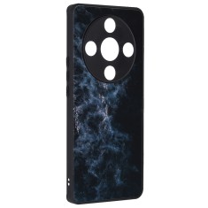 Husa pentru honor magic 6 lite, tech glass, glaze, blue nebula foto