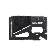 Card Supravietuire Multifunctional Paracord Negru Mil-Tec