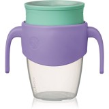B.Box 360&deg; Trainer Cup cană pentru antrenament cu m&acirc;nere Lilac Pop 6m+ 250 ml