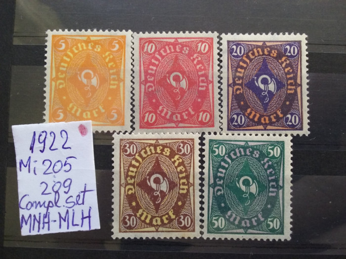 1922-Complet set-MNH+MLH-Perfect