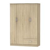 Cumpara ieftin Dulap dormitor Karter Pako World Sonoma 121x48x180 cm