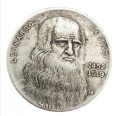 Monedă comemorativă Leonardo da Vinci foto