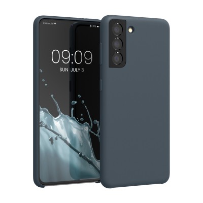 Husa pentru Samsung Galaxy S21, Silicon, Albastru, 54056.202 foto