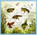 !!! UCRAINA - AMFIBIENI / FAUNA 2011 - BLOC NECIRCULAT