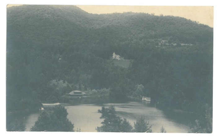 5619 - SOVATA, Mures, Lacul Ursu, Romania - old postcard, real Photo - unused