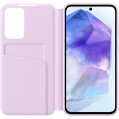 Husa telefon Samsung pentru Galaxy A55 5G, Smart View Wallet Case, Lavanda