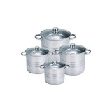 Set 4 oale inox cu capac Royalty Line RL-SP8