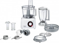 Robot de bucatarie multifunctional Bosch MC812W620 Vas 3.9 Litri Blender 1.5 Litri 1100W Alb foto