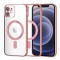 Husa premium iPhone 12 Techsuit Luxury Crystal MagSafe, rosu