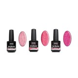 SET mic Pink glitter - 3 geluri de &icirc;naltă calitate, INGINAILS