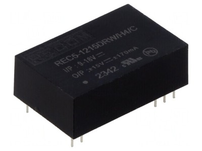 Convertor DC/DC 5W 9-18V la 15V/-15V DIP24 foto