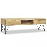 vidaXL Comodă TV 120 x 35 x 35 cm, lemn tec masiv