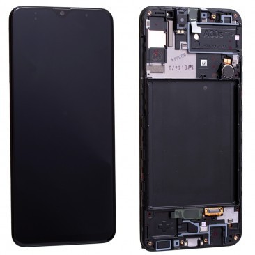 DISPLAY LCD CU TOUCHSCREEN SAMSUNG A307 GALAXY A30S NEGRU ORIGINAL foto