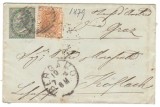 Italy 1879 Postal History Rare Cover Bergamo to Koflach D.139