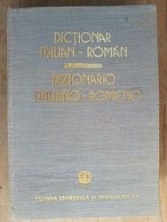 Dictionar italian-roman. Dizionario italioano-romeno Editura:Stiintifica si Enciclopedica foto