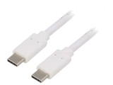 Cablu USB-C 3.1 1m Alb 10Gbps, QOLTEC