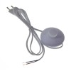 Cablu cu Intrerupator Picior Alb 1.5m, 2x0.5mm&sup2;, 220V, pentru Lampa, Lampadar