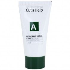 CutisHelp Health Care A - Acne crema de noapte de canepa pentru ten acneic 30 ml