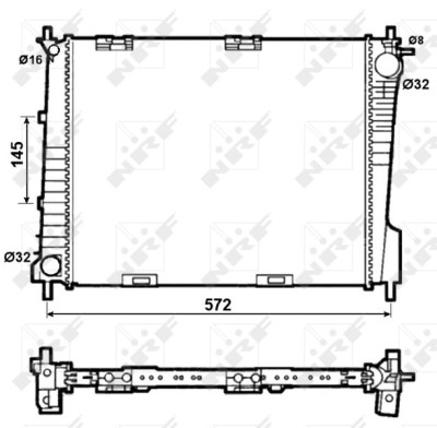 NRF 53077 Radiator, racire motor foto