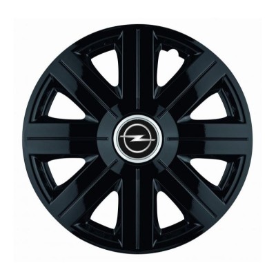 Set 4 Capace Roti, potrivite jantelor de R14, pentru Opel, model Cosmos Negru foto